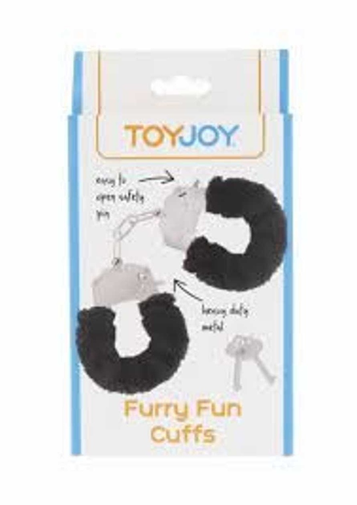 TOYJOY FURRY FUN CUFFS BLACK