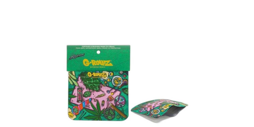 G-Rollz | 'Amsterdam Picnic' 70x60mm Smellproof Bags