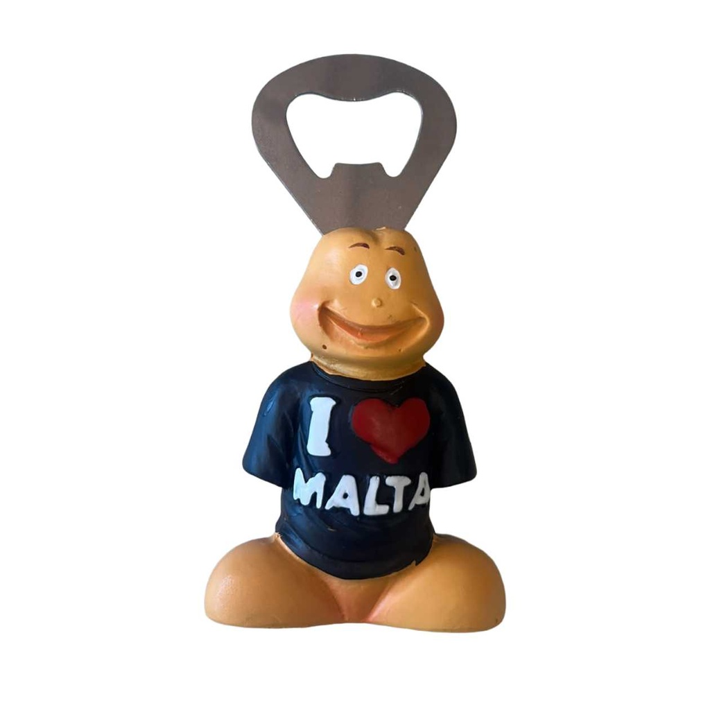 "I ❤️ MALTA" FIGWILLY BOTTLE OPENER - BLACK