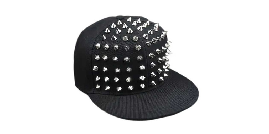 Black Cap With Silver Studs