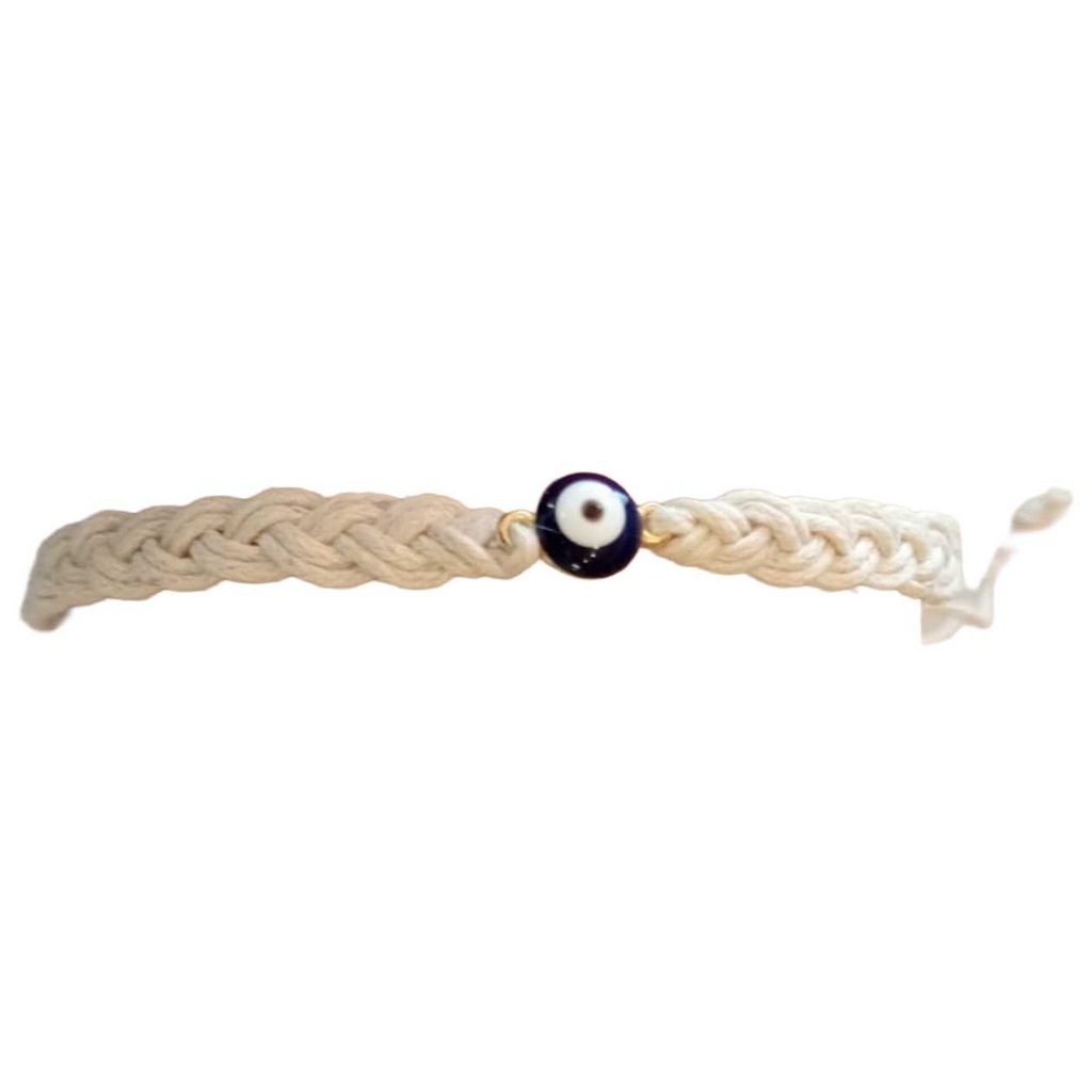 EVIL EYE WHITE BRACELET