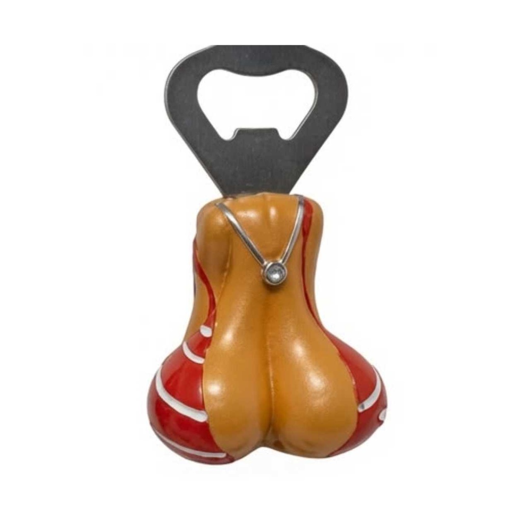 MAGNET BOTTLE OPENER HALF BIKINI RED