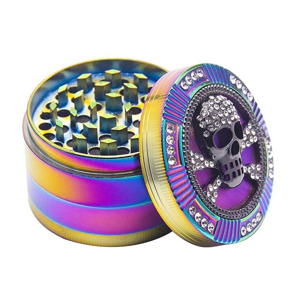 COLOURFUL BLING SKULL GRINDER