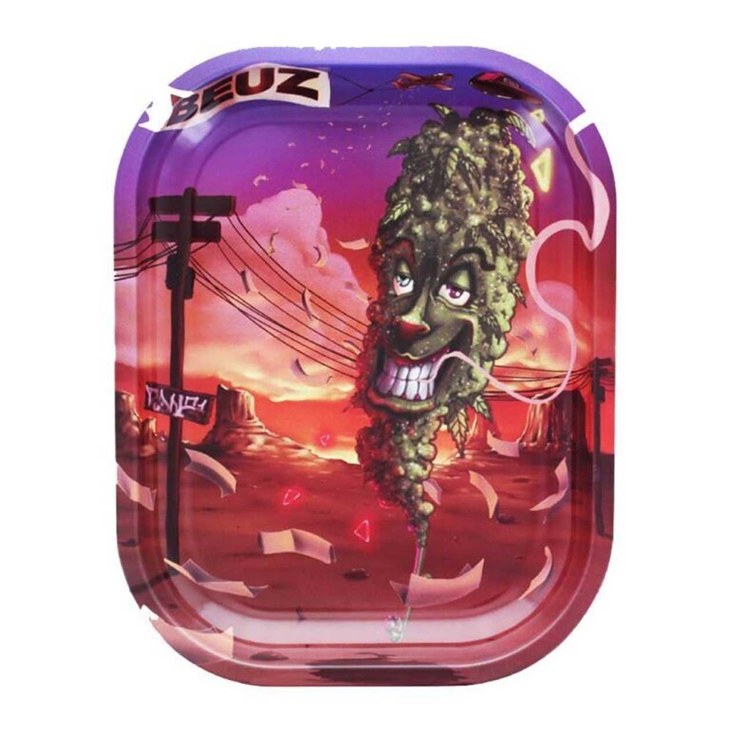 BEUZ SMILEY VALLEY SMALL ROLLING TRAY