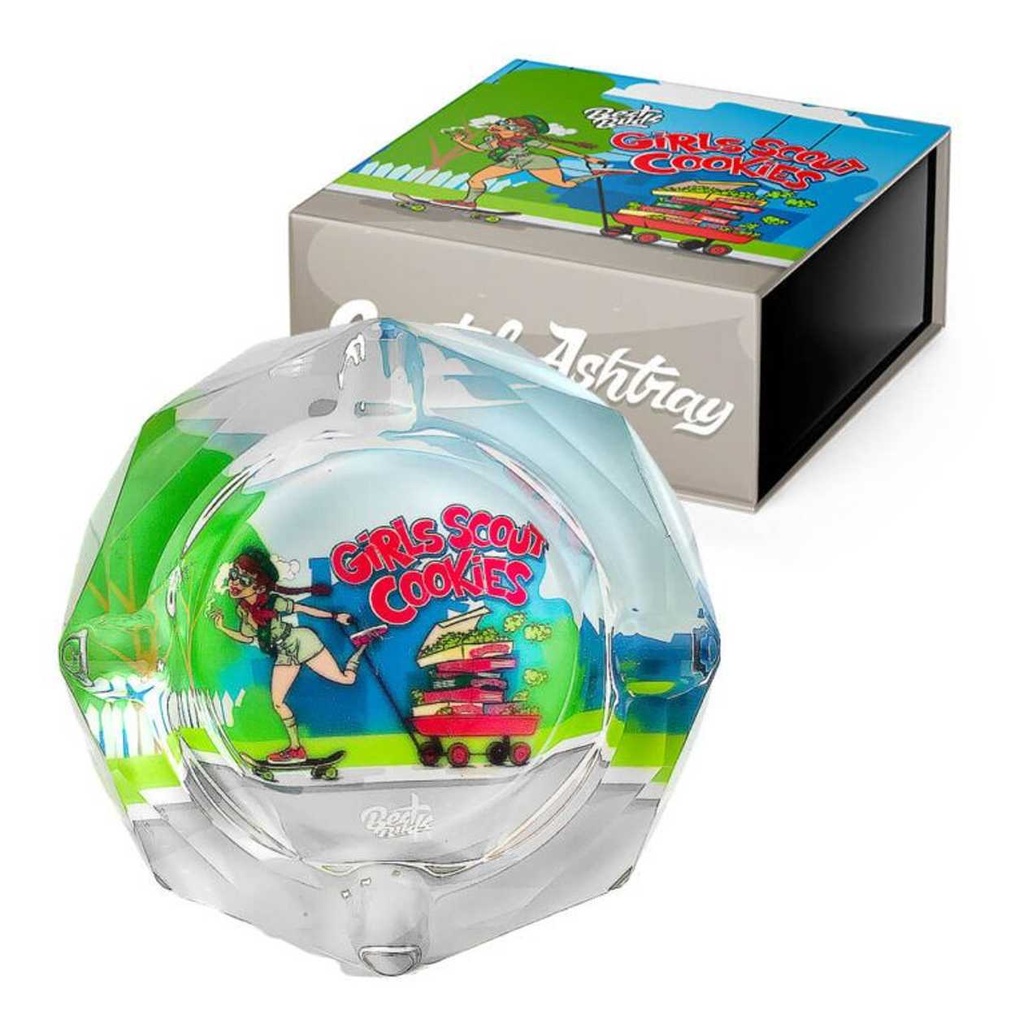 BESTBUDS GIRL SCOUT COOKIES CRYSTAL ASHTRAY