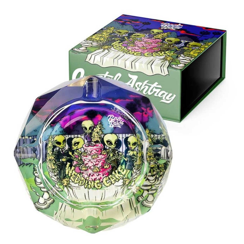 BESTBUDS WEDDING CAKE CRYSTAL ASHTRAY