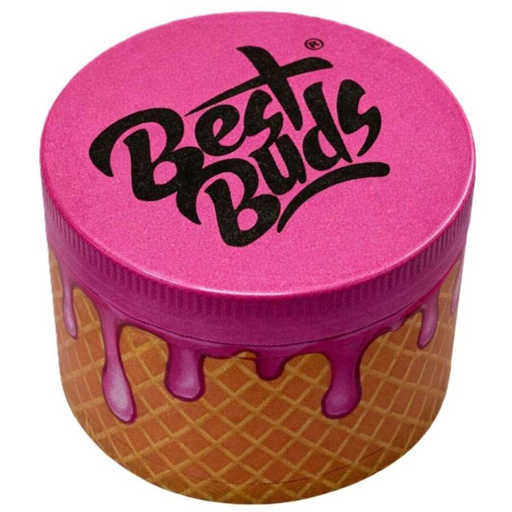 Best Buds Metal Grinder Gelato 4 Parts (50mm) - Pink & Brown
