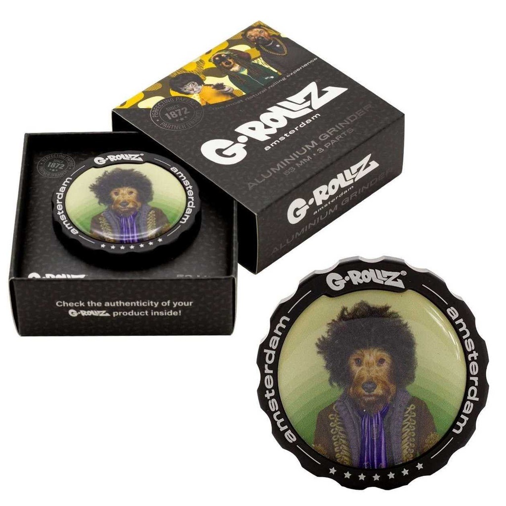 BANKSY GRAFFITI 'PSYCHEDELIC' 3 PART GRINDER 53MM (G-ROLLZ)