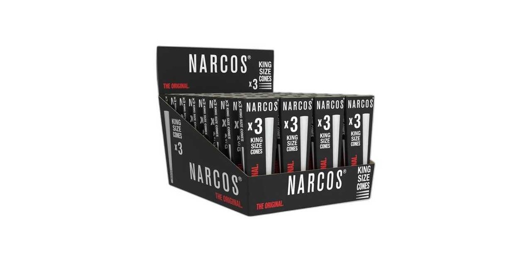 Narcos King Size Cones White Edition
