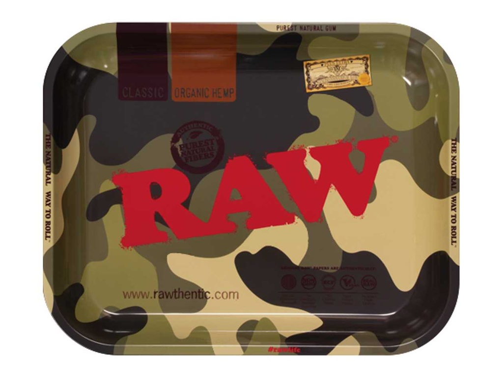RAW - Camo Large Metal Rolling Tray