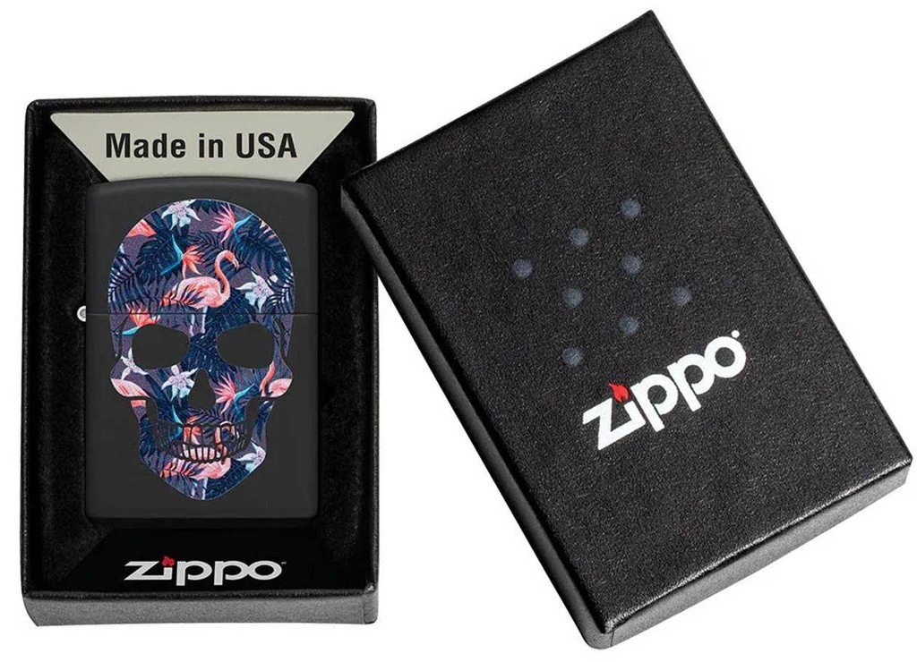 Zippo Flamingo Skull Lighter