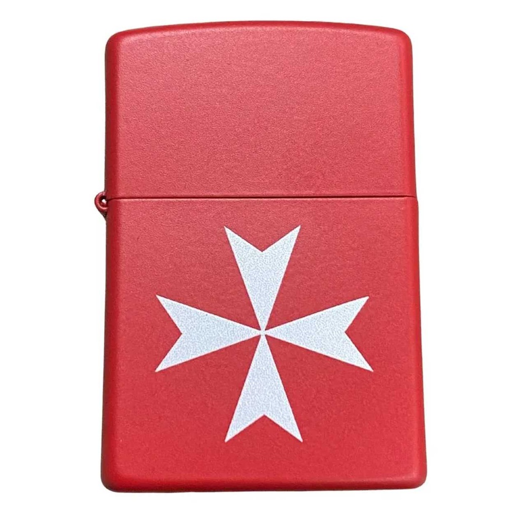Zippo Red Maltese Cross Lighter