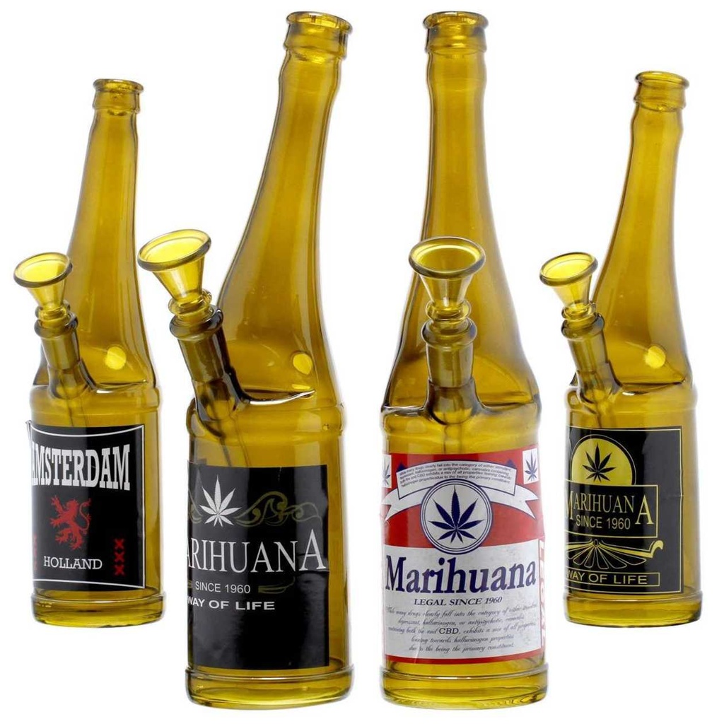 BEER BOTTLE GLASS BONG