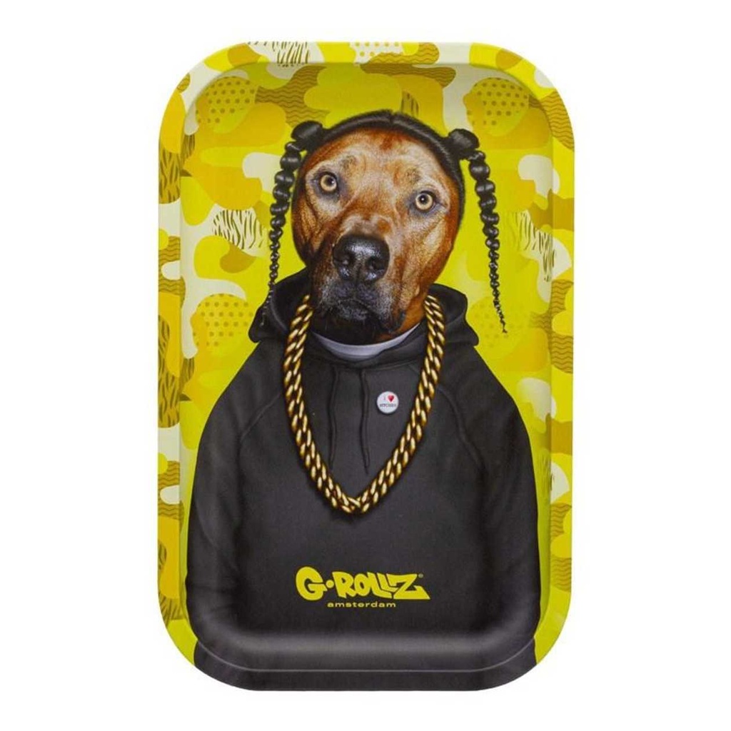 G-ROLLZ - PETS ROCK 'RAP' MEDIUM TRAY, 17.5 X 27.5CM