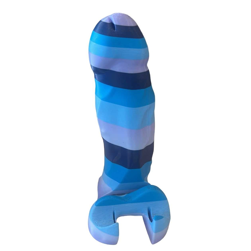 BLUE STRIPED MOBILE DICK HOLDER