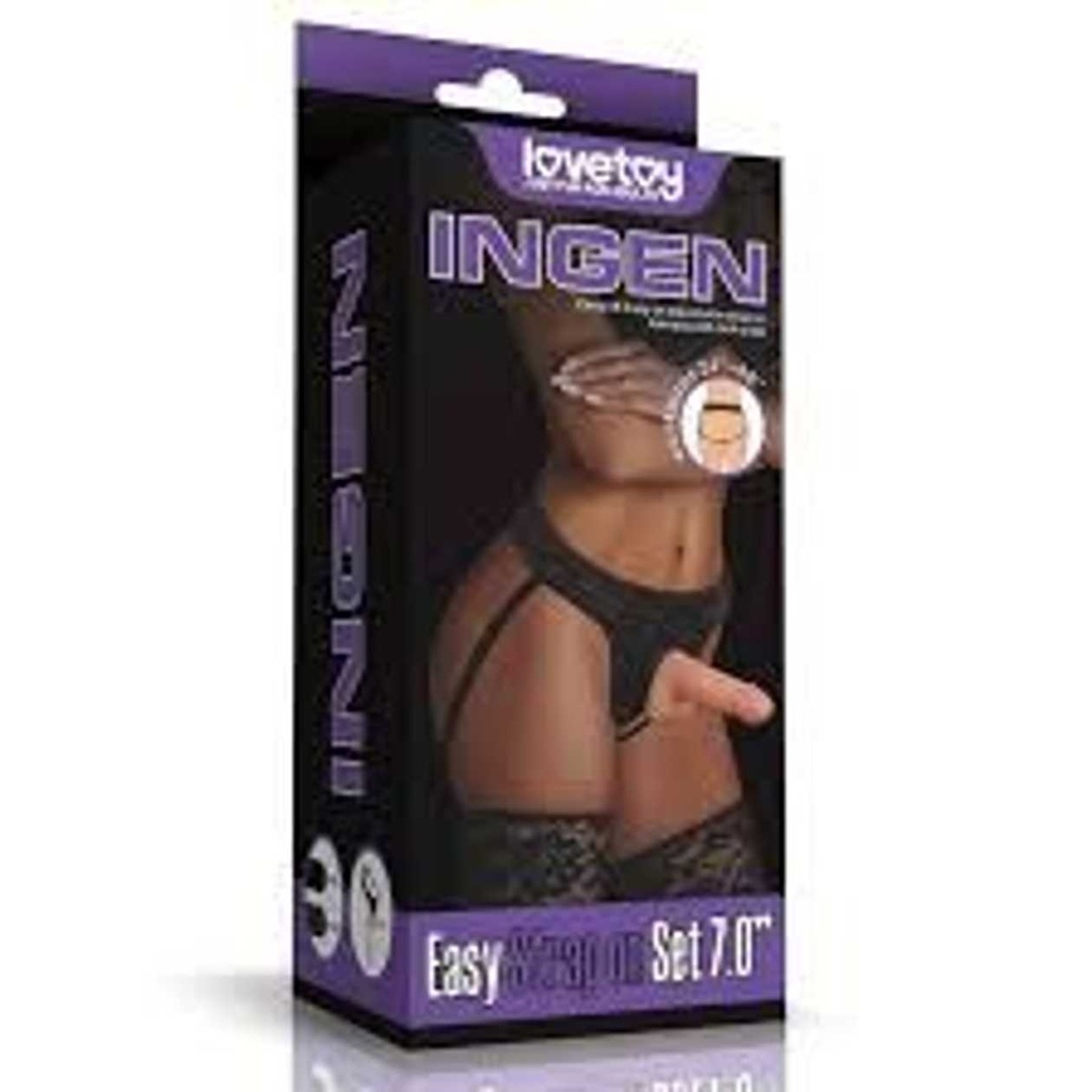 LOVETOY INGEN EASY STRAP ON SET 7" FLESH