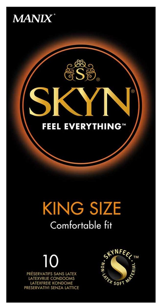Manix Skyn Non-Latex Condoms – King Size (10 Pack)