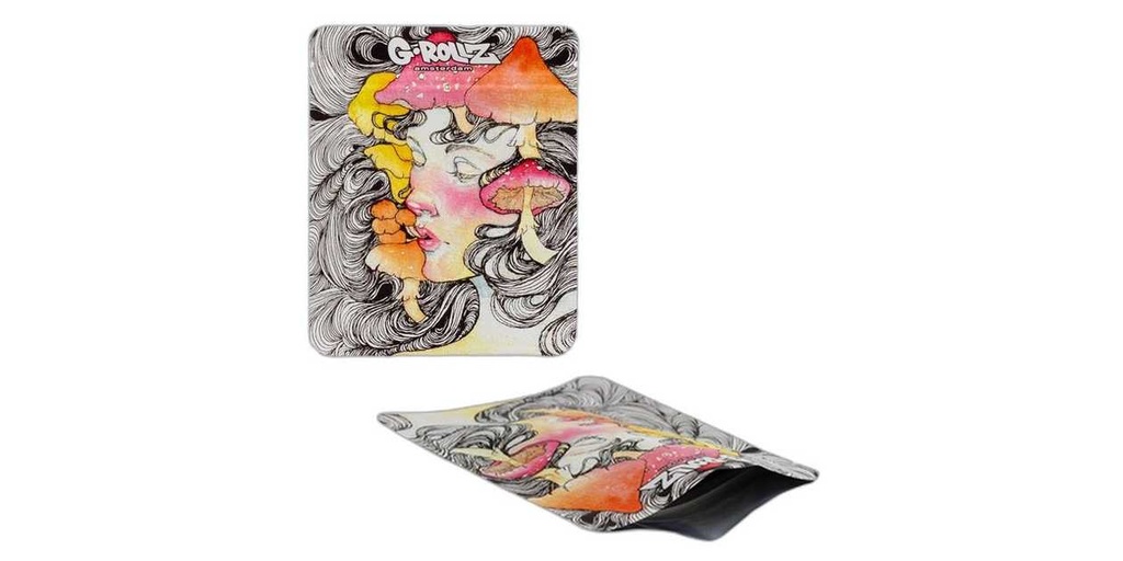 G-Rollz | 'Mushroom Lady' 100x125 mm smellproof bags
