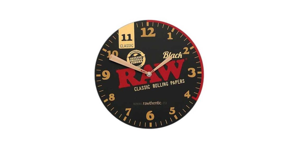 RAW Clock Black 30cm