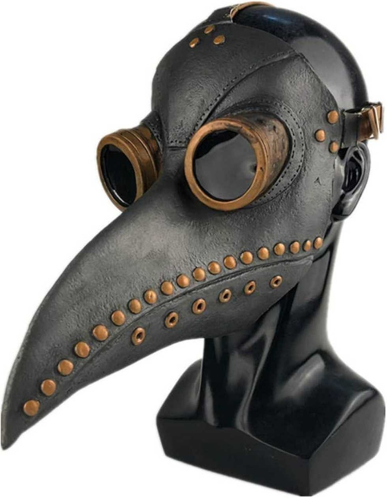 BLACK & BROWN CROW BEAK MASK