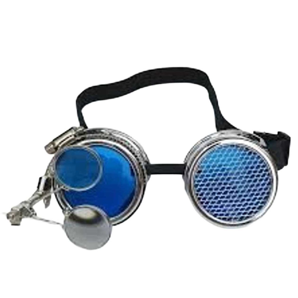 Blue Frame Cyberpunk Cosplay Goggles