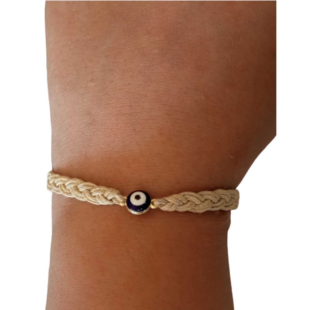 EVIL EYE BEIGE BRACELET