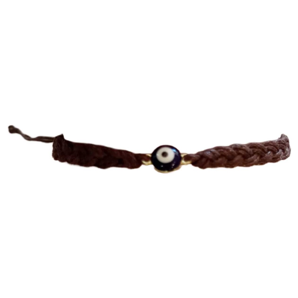 EVIL EYE DARK BROWN BRACELET