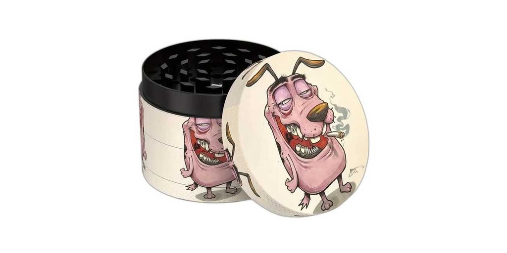 Cartoon Dog Pattern 4 layer Metal grinder
