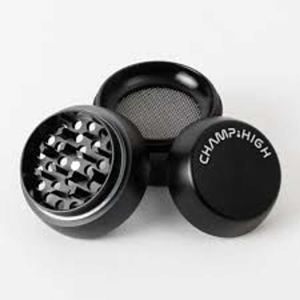 Champ High Aluminium Black Grinder 4 Parts - 60mm