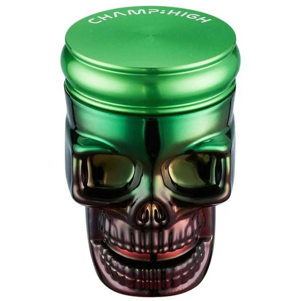 Champ High Skull Head Grinder 42mm - Green & Red