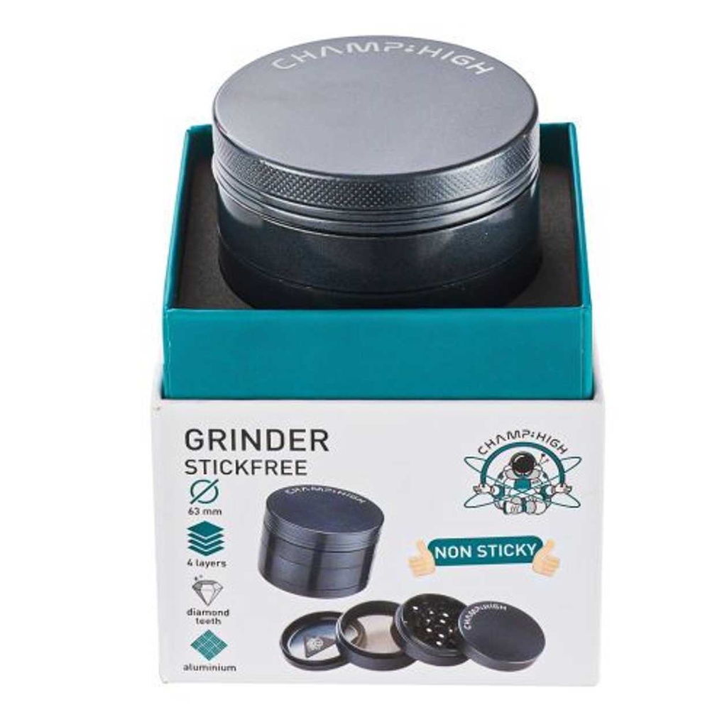 Champ High Stickfree Grinder Black 63mm
