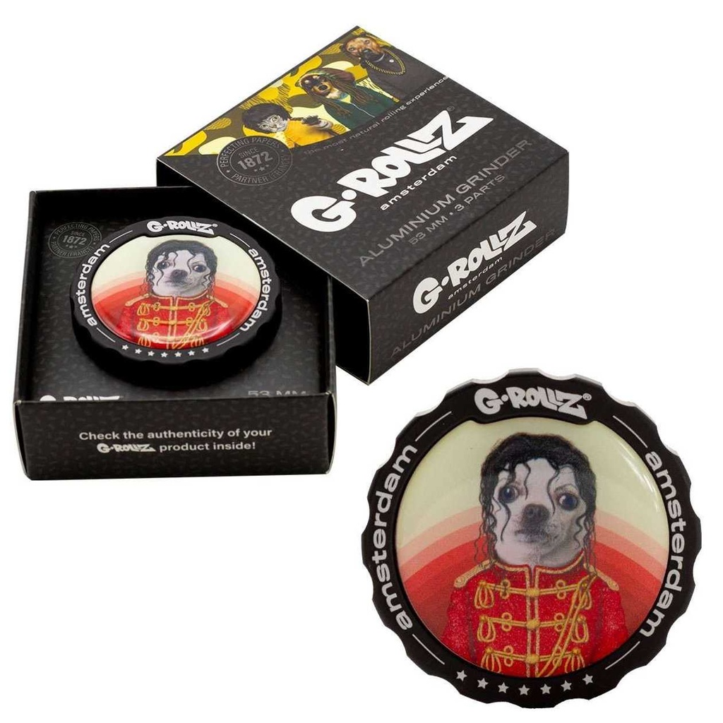 BANKSY GRAFFITI 'POP' 3PART GRINDER 53MM (G-ROLLZ)