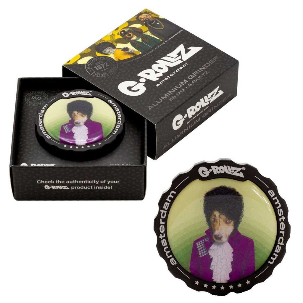 BANKSY GRAFFITI 'ROXY' 3PART GRINDER 53MM (G-ROLLZ)