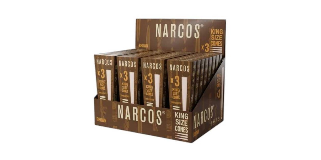 Narcos King Size Cones Brown Edition