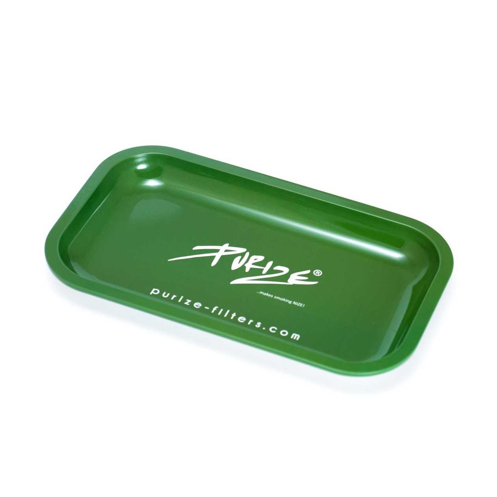 PURIZE GREEN MEDIUM ROLLING TRAY