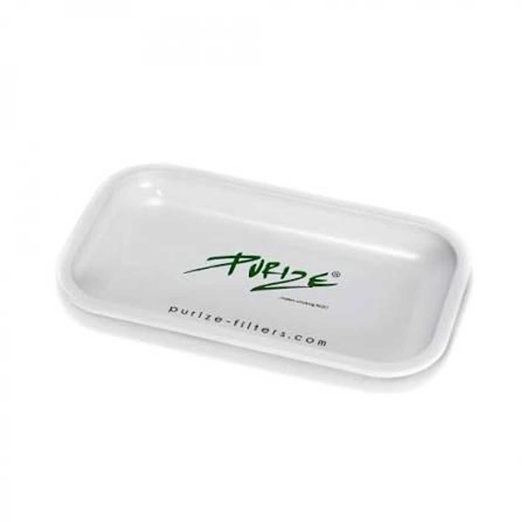 PURIZE WHITE MEDIUM ROLLING TRAY