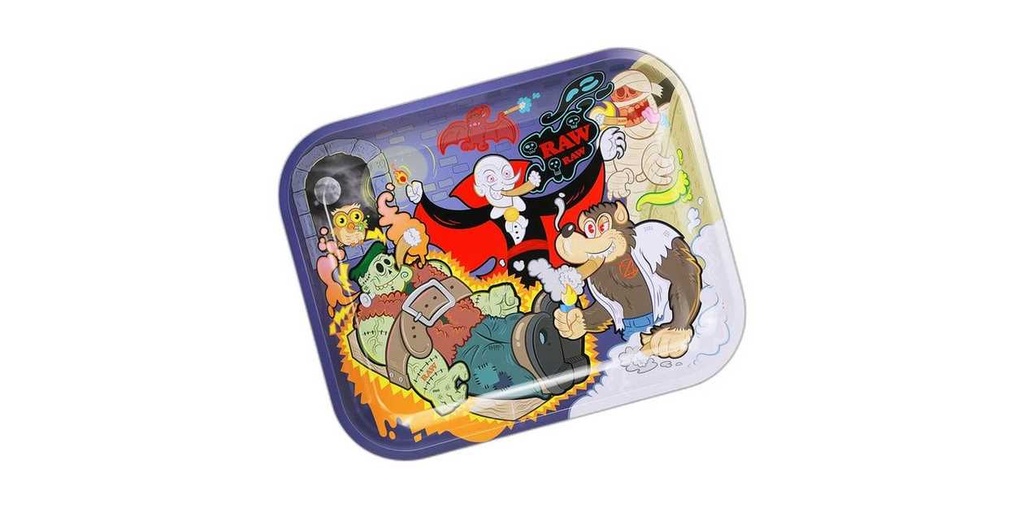 RAW Monster Sesh Large Metal Rolling Tray