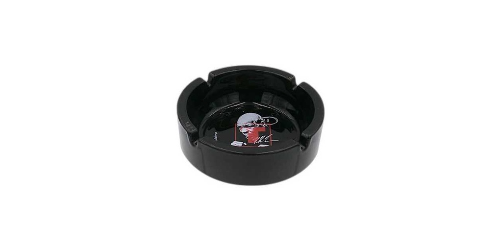 Tyson 2.0 Boxing Mike Relax Glass Ashtray Black