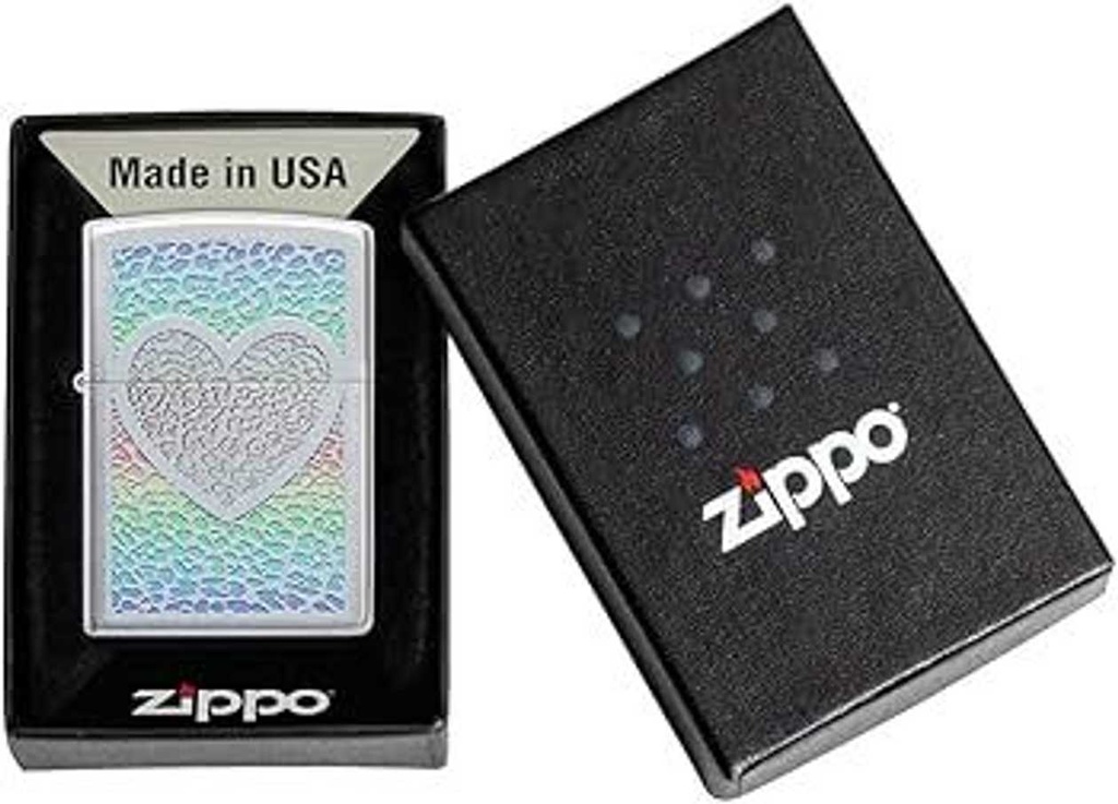 ZIPPO 205 HEART DESIGN