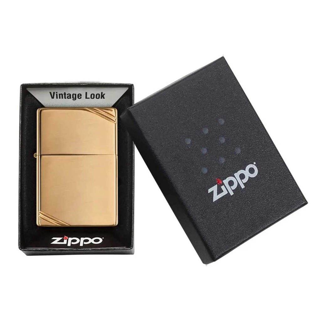 Zippo Vintage High Polish Brass Lighter