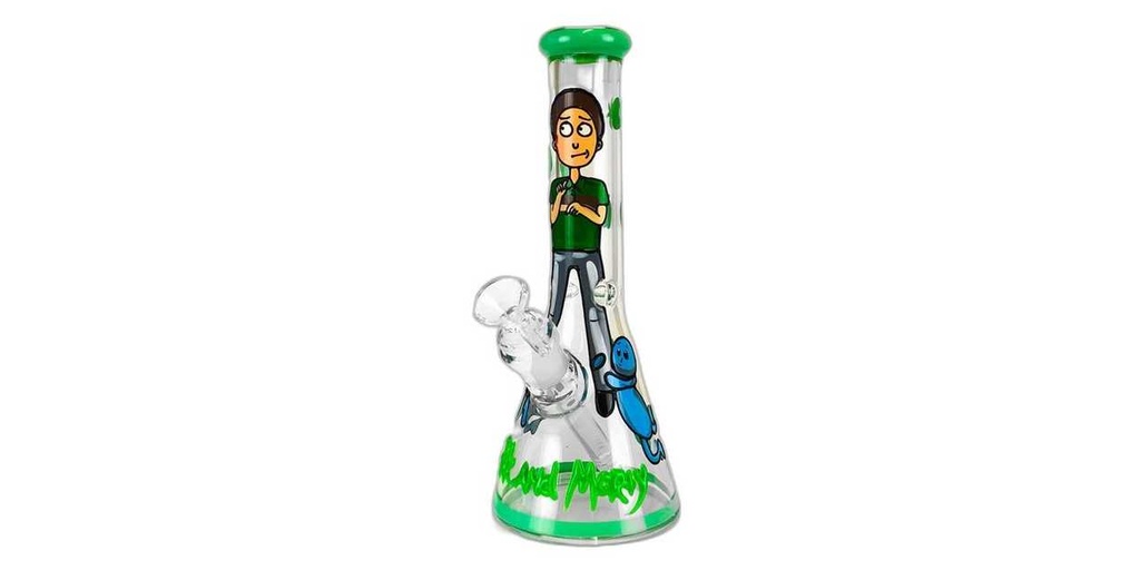 Rick And Morty Guy Glass Bong