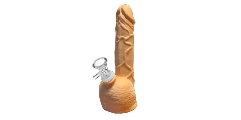 White Penis Silicone Bong