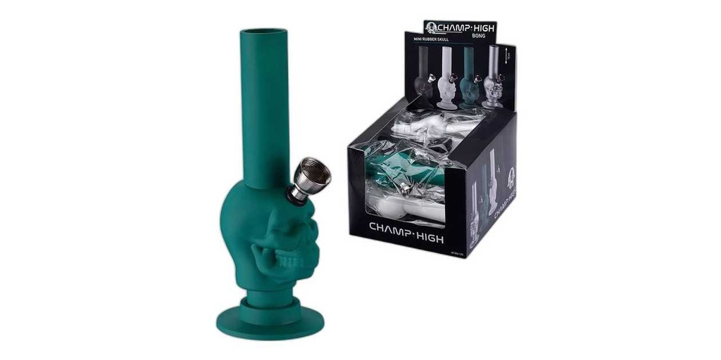 Champ High Skull Silicone Bong